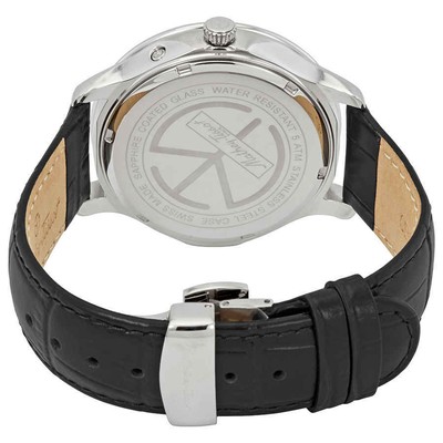 Pre-owned Mathey-tissot Edmond Moon Phase Black Dial Men's Watch H1886ran