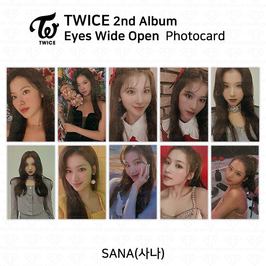 Twice 2nd Album Eyes Wide Open Official Photocard Photo Card Sana Kpop K Pop