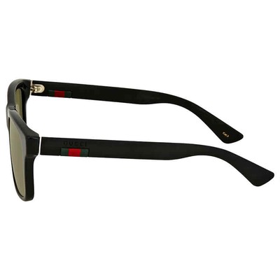 Pre-owned Gucci Green Square Men's Sunglasses Gg0008s 001 53 Gg0008s 001 53