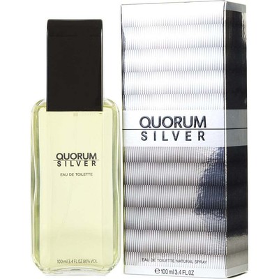 Quorum Silver Mens Cologne by Antonio Puig - Masculine & Sophisticated