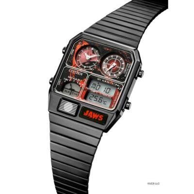 Pre-owned Universal Studios Citizen Jaws Watch Limited To 200 Jg2138-60z Ana-digi Temp