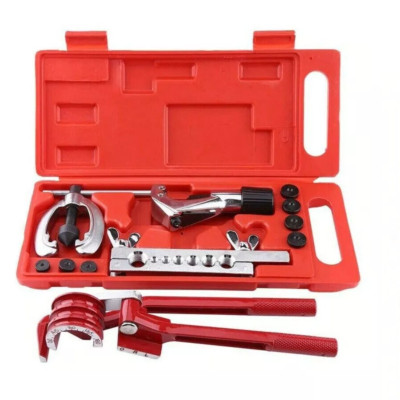13Pcs Brake Air Line Double Flare Flaring Tool Kit Set & 3 in 1 Tube Pipe Bender