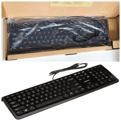 NEW Open Box Amazon Basics Wired Keyboard