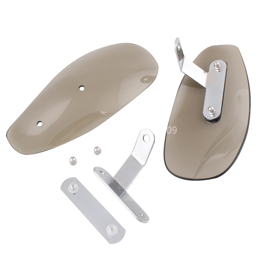 Universal Smoke Motorcycle Handle Bar Hand Guard Protector Wind Deflector Shield