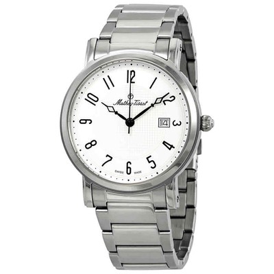 Мужские часы Mathey-Tissot City с металлическим белым циферблатом HB611251MAG