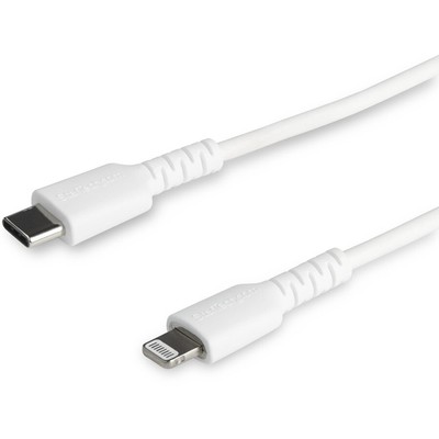 StarTech 3.3ft USB C to Lightning Cable Heavy Duty Lightning Cable RUSBCLTMM1MW