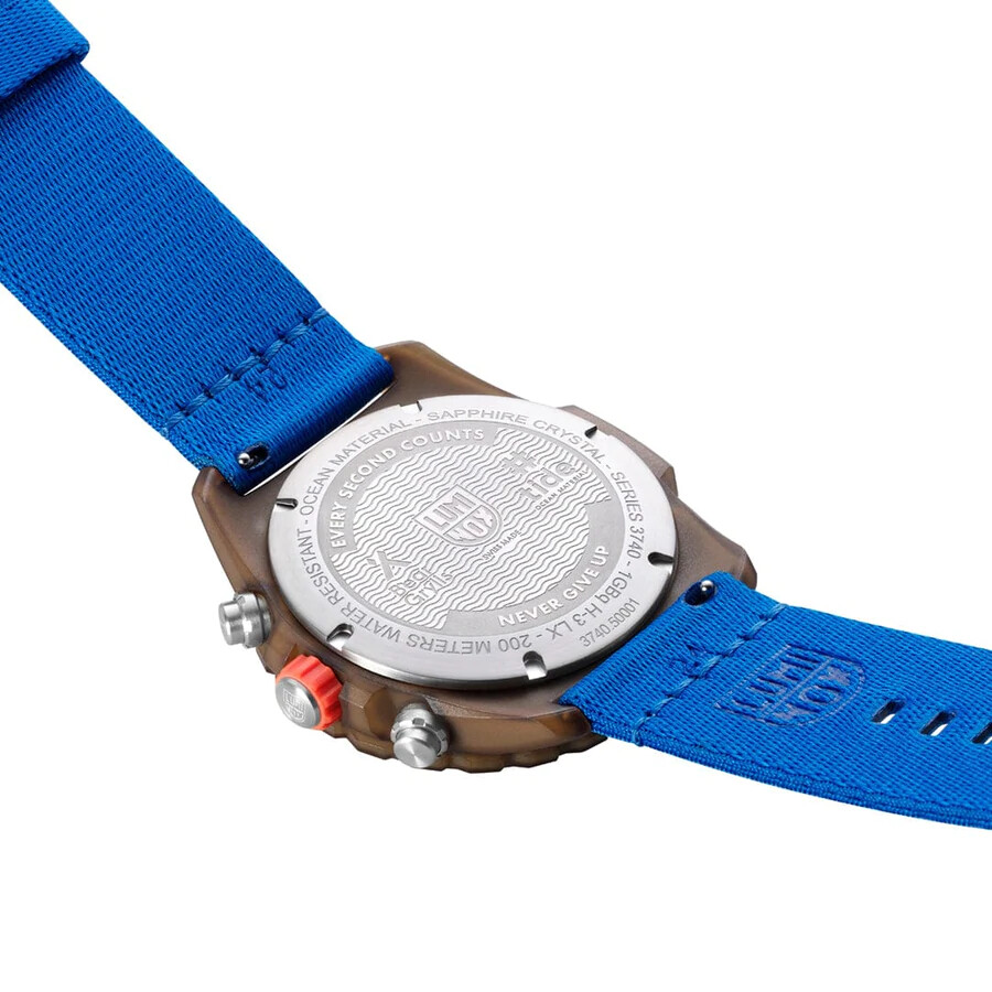 Pre-owned Luminox Bear Grylls Xb.3743.eco Survival Master X Tide 45mm Quartz Men's Watch