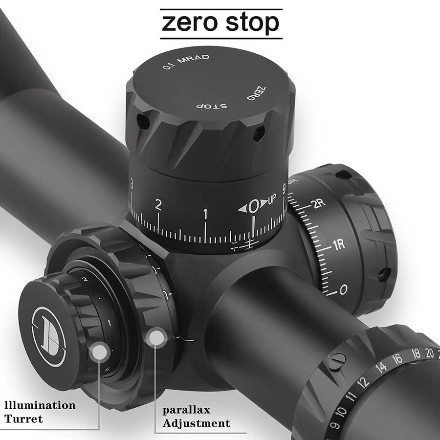 Discovery Optics Gen II HD 5-30x56 FFP 34mm Scope Zero Stop Illuminated Reticle