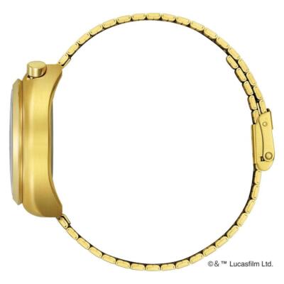 Pre-owned Citizen Record Label Star Wars C-3po An3662-51w Gold Unisex Watch In Box