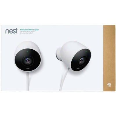 Nest Cam Outdoor Security Camera, 2-Pack