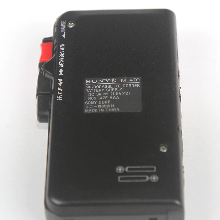 Sony Microcassette-Corder M-470 Not Working, For Parts or Repair