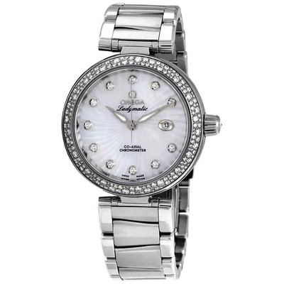 Женские часы Omega De Ville Ladymatic с автоматическим набором номера для швабры 42535342055001