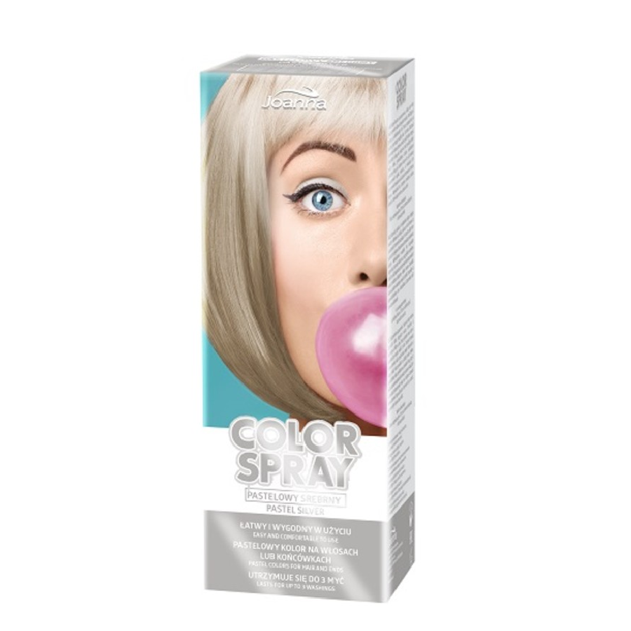 Joanna Color Spray Pastel Silver Spray For Hair And Ends 150ml Ebay