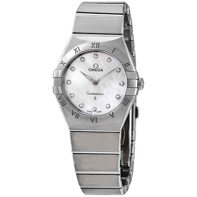 Omega Constellation Manhattan Diamond MOP Dial Ladies Watch 131.10.28.60.55.001