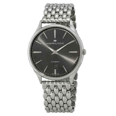 Pre-owned Hamilton Jazzmaster Thinline Automatic Anthracite Dial Men's Watch H38525181