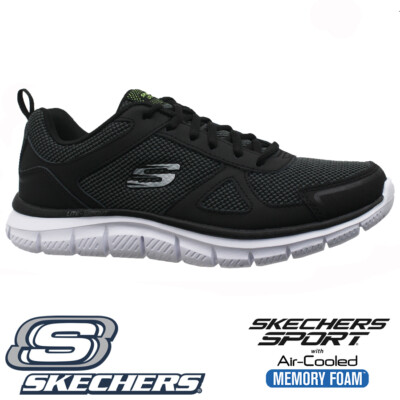 MENS SKECHERS MEMORY FOAM LIGHTWEIGHT WALKING FITNESS RUNNING TRAINERS SHOES NEW
