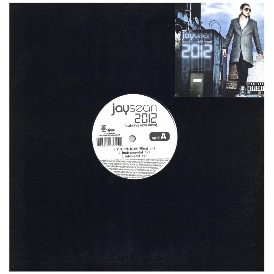 Jay Sean Featuring Nicki Minaj / 2012 Cash Money Records
