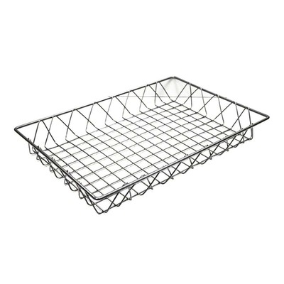 G.E.T. WB-953-SV POP Silver Metal 18 x 12'' x 2'' Wire Basket''