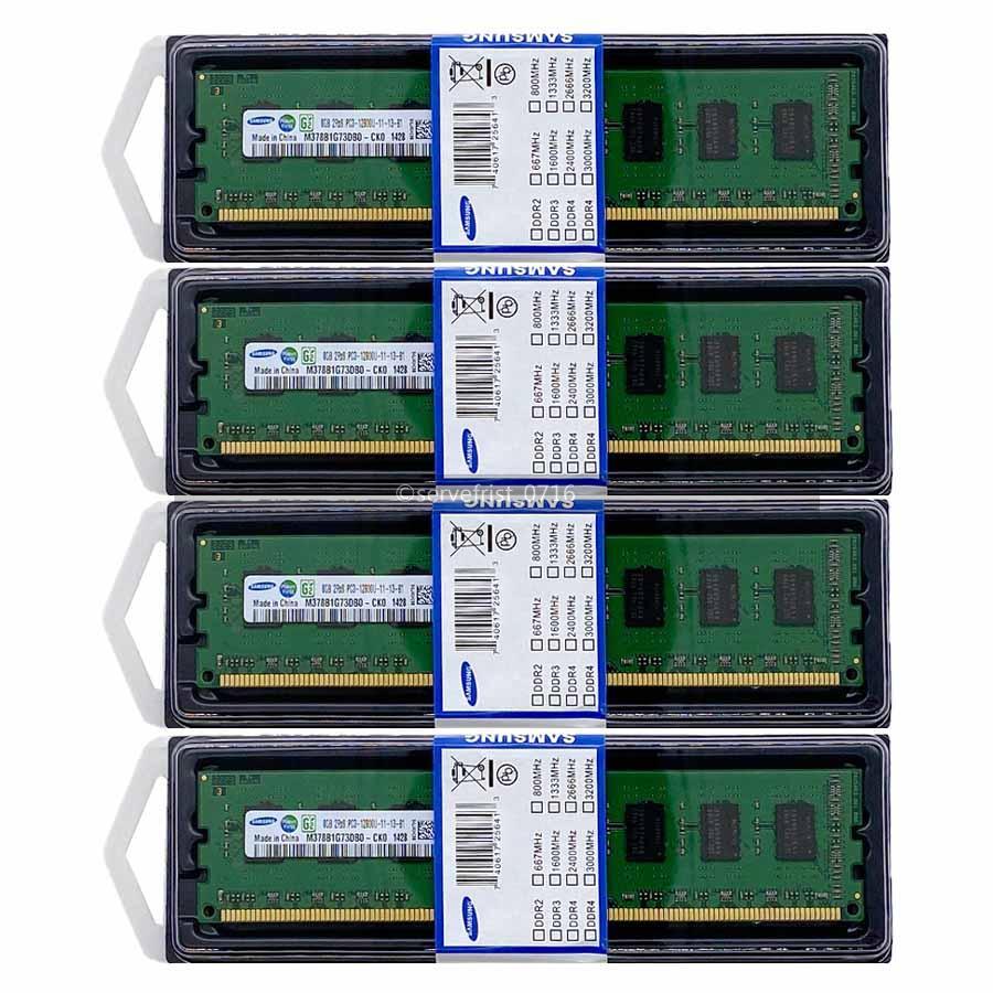 Samsung DDR3 32ギガメモリ PC4 Samsung 32GB (4x8GB) DDR3-1600 PC3-12800 240PIN Desktop DIMM Non