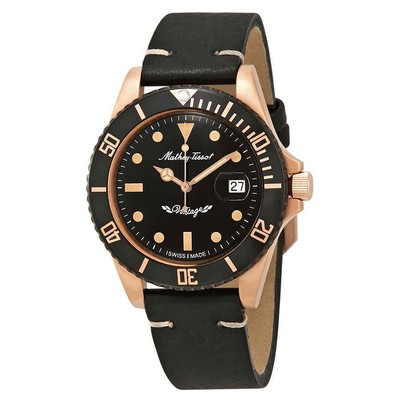 Mathey-Винтажные бронзовые мужские часы Tissot Mathey с автоматическим черным циферблатом H901BZN