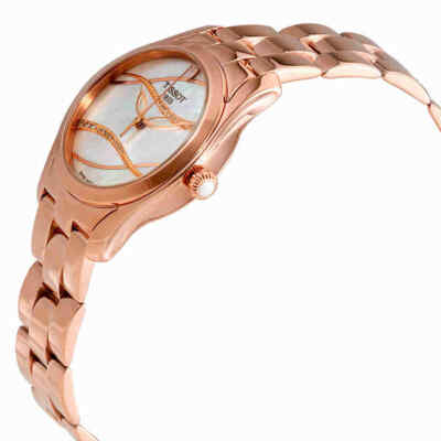 Pre-owned Tissot T-wave Mop Diamond Dial Ladies Watch T112.210.33.111.00