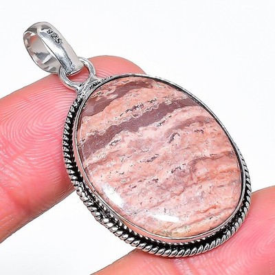 Red Jasper Oval Shape Gemstone Pendant Beautiful Handmade Jewelry 2.1" FP 2095