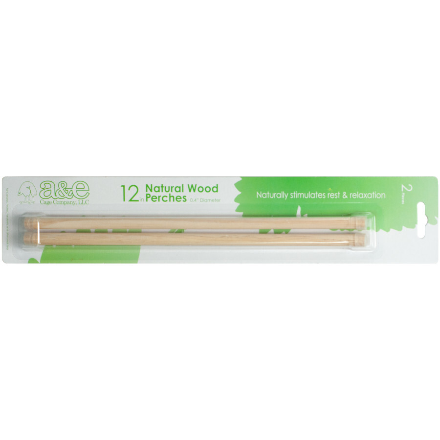 S Wooden Replacement Bird Perch 1ea/2 Pk