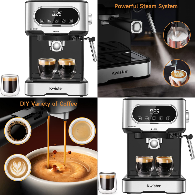 PREMIUM Espresso Cappuccino Machine Digital Coffee Maker Mil
