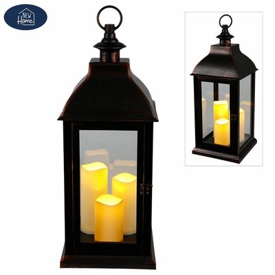 Deko-Laterne mit LED-Kerze schwarz Test Vergleich +++ Deko ...