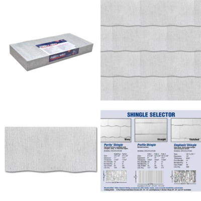12 inch x 24 in Fiber Cement Shingle Siding Asbestos Replacement Ready to Paint