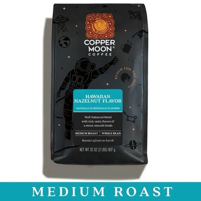 Copper Moon Hawaiian Hazelnut  2 Lb Whole Bean Coffee Past Date