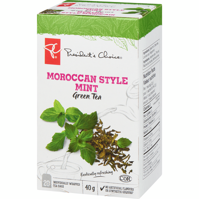 4-Pack President's Choice Moroccan Style Mint Green Tea