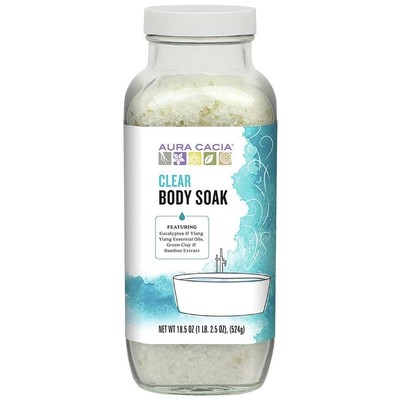 Aura Cacia Body Soak Clear 18,5 унций стеклянная банка