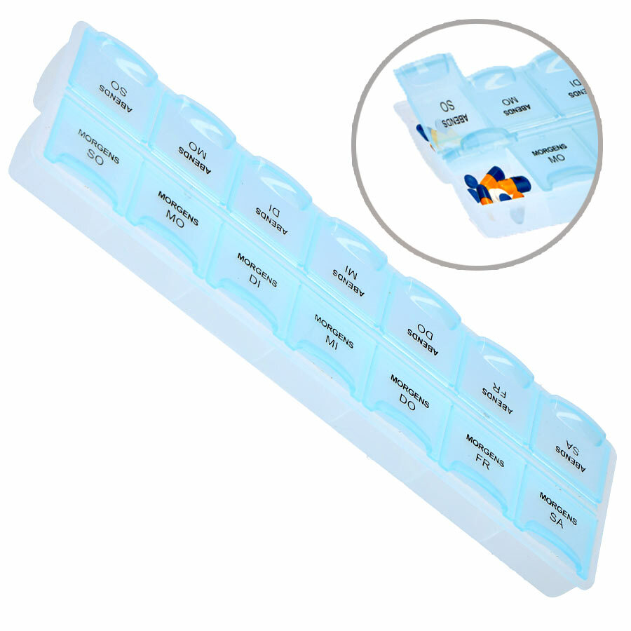 7 Tage Pillendose Pillenbox Medikamentenbox Tablettenbox Medikamentendosierer