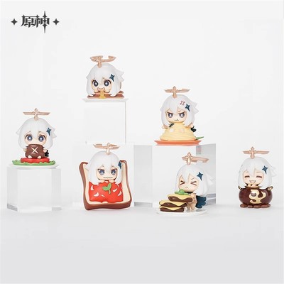 Genshin Impact Official Paimon Food Themed Blind Box Q Version Figure PVC Toys 