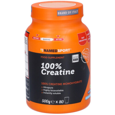 NAMED SPORT 100% CREATINE 200 mesh Creatina Monoidrato 500G NEUTRO