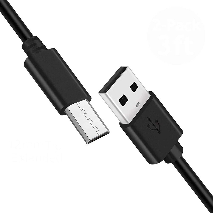 HTC OEM Micro-USB Data Charging Cable For HTC One M8 And Other Smartphones - Non-Retail Packaging - Black - Foto 5