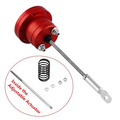 Universal Adjustable Car Turbo Wastegate Actuator Kit Internal Rod Alloy Red eBay