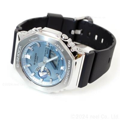 Pre-owned Casio G-shock Gbm-2100a-1a2jf Metal Case Blue Dial Bluetooth Men's Watch