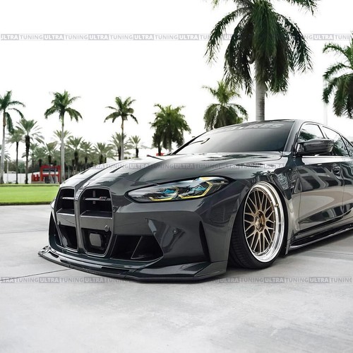 For BMW G80 M3 G82 M4 2021-2024 Bumper Lip Splitter - Gloss Black