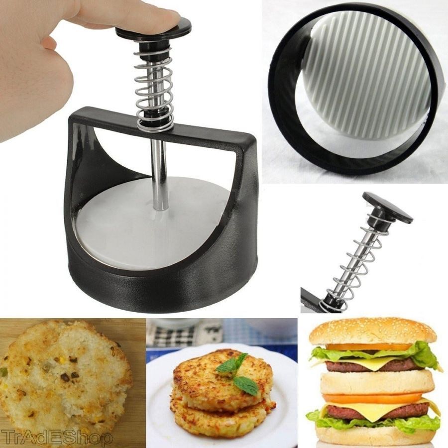Stampo Pressa Panino Per Hamburger Cucina Crea Panini Formina Utensile dfh