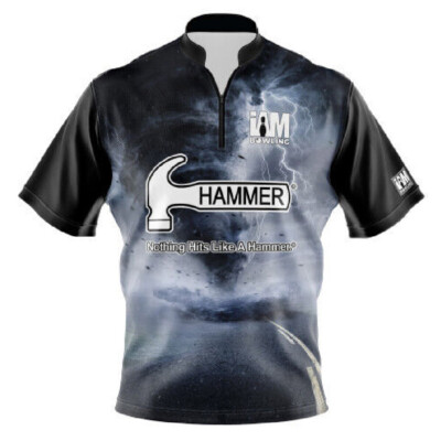 NEW Custom Name Bowling Hammer Logo Bowling Jersey Size S-5XL