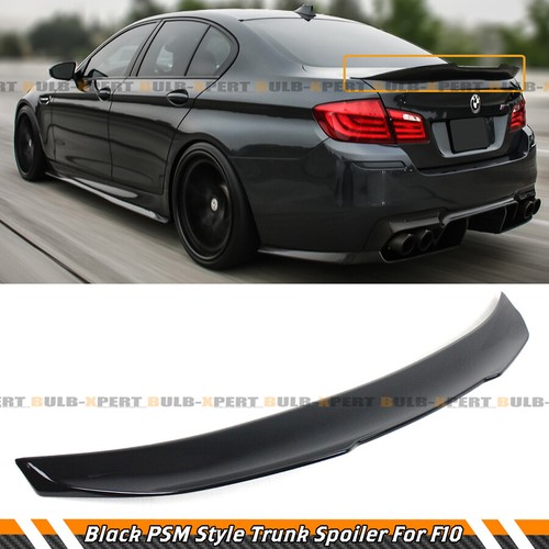 FOR 11-16 BMW F10 528i 535i 535d 550i M5 V2 Glossy Black Highkick Trunk Spoiler