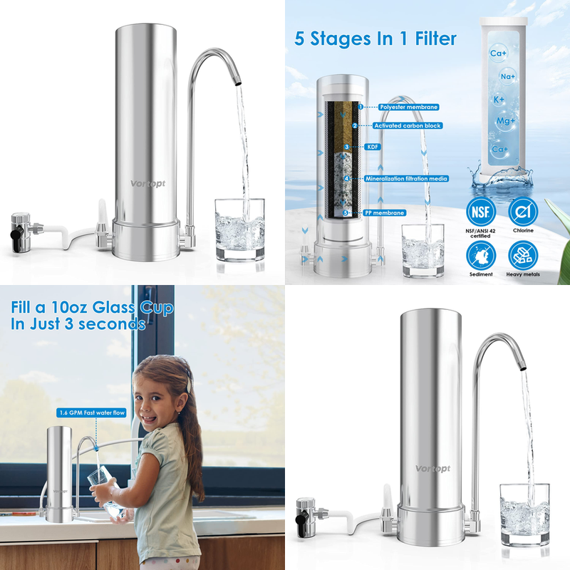 System Faucet Sink 5 Stage Filtration