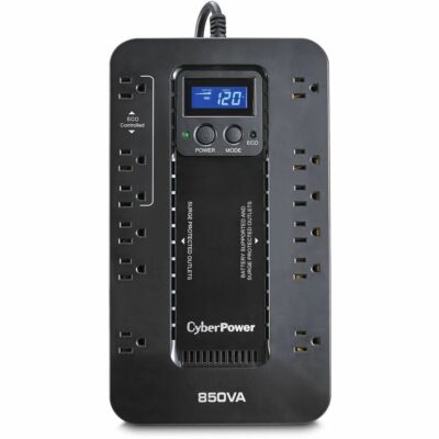 CyberPower EC850LCD Ecologic 850VA/510W Energy Efficient LCD Desktop ECO UPS