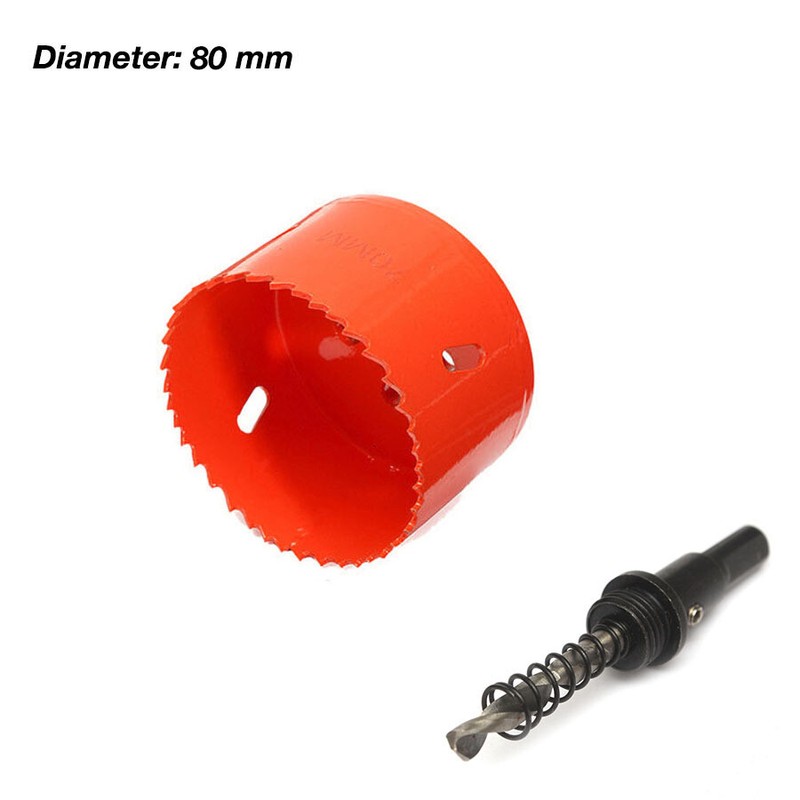 M42 Bi-Metal Hole Saw With Arbor Metal Sheet Cutting Wood Plaster New