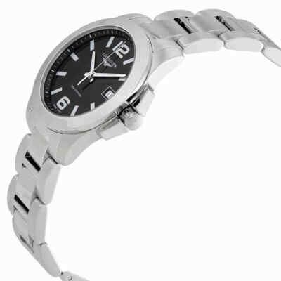 Pre-owned Longines Conquest Black Dial Ladies Watch L33774586