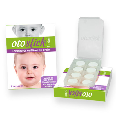 Pack Otostick Bebé 8 Uds + Gorro. Corrector Orejas. Ear Corrector.