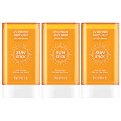 Deoproce UV Defence Silky Light Sun Stick SPF50+ PA++++ 19g*3Pcs - FREE SHIPPING