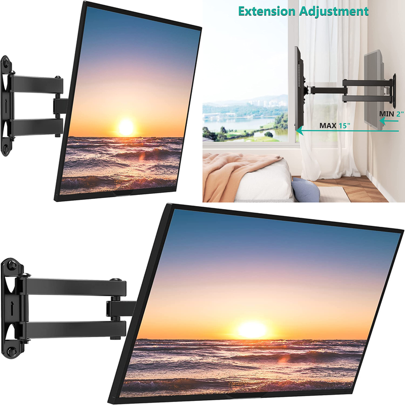 TV Wall Mount Bracket Articulating Full Motion Detachable Ar
